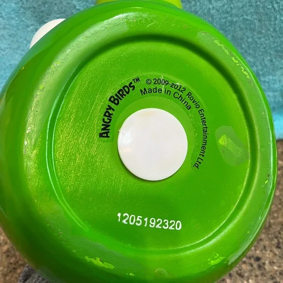 Angry Birds King Pig Green Ceramic Piggy Bank – 8” with Crown, Cork Stopper - Picture 6 of 6